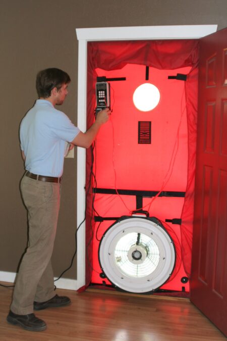 blower door test